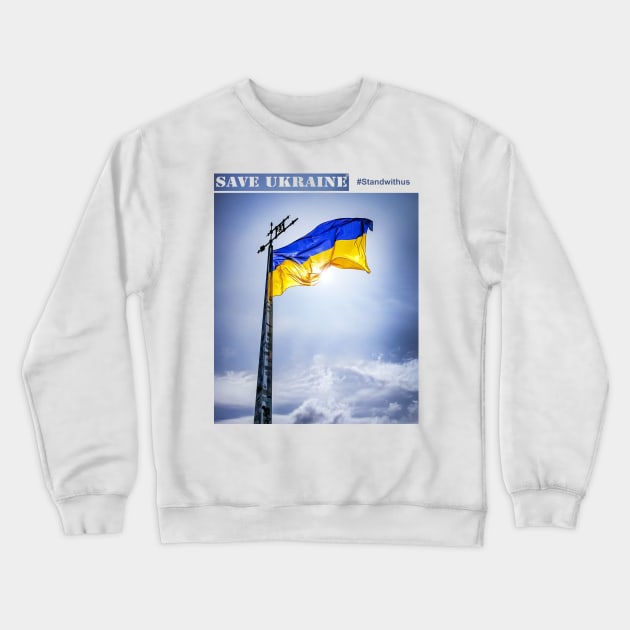 Save Ukraine Crewneck Sweatshirt by Horisondesignz